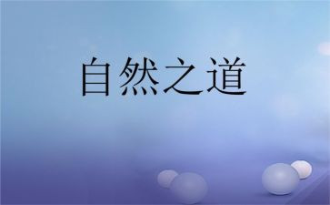 《自然之道》教学反思5篇